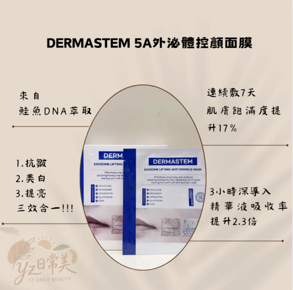 DERMASTEM 5A 外泌體控顏面膜 5片